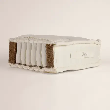 Organik Pamuk, 800 Count Pocket Yay Sistemli, El Yapımı Vegan Yatak 150x200 cm - 6