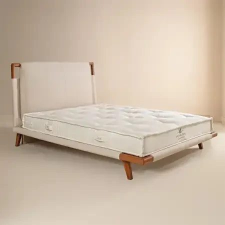 Organik Pamuk, 800 Count Pocket Yay Sistemli, El Yapımı Vegan Yatak 160x200 cm - 5