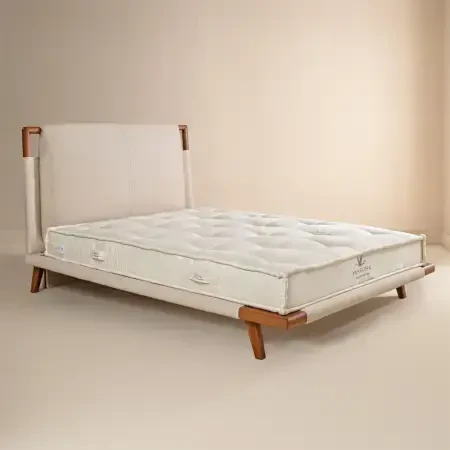 Organik Pamuk, 800 Count Pocket Yay Sistemli, El Yapımı Vegan Yatak 200x200 cm - 5