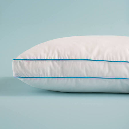 Amelia Mavi Biyeli Pamuk Kumaş Yastık 50x70 cm - Othello (1)