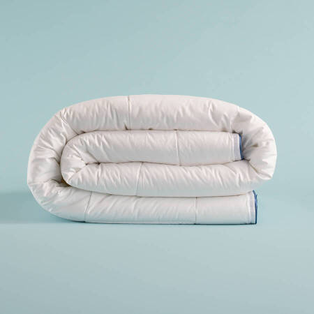 Amelia Mavi Biyeli Pamuk Kumaş Yorgan 195x215 cm - 5