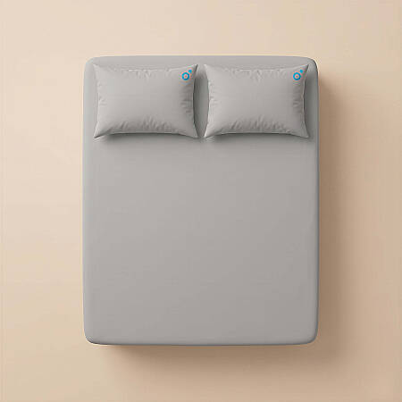 Cooling Sheet Gri Lastikli Çarşaf Seti - 5