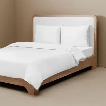 %100 Pamuk 200 TC Nevresim Takımı 240x220 cm Beyaz - Alba Serisi - 9