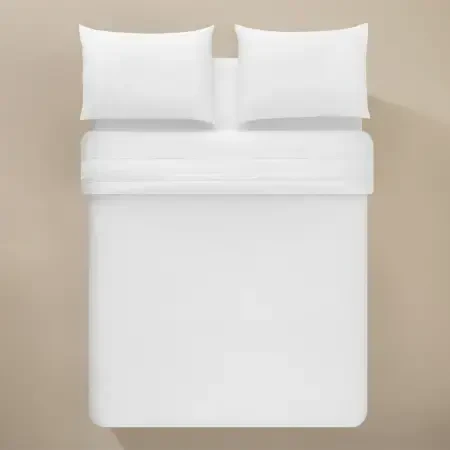 %100 Pamuk 200 TC Nevresim Takımı 240x220 cm Beyaz - Vera Serisi - PENELOPE
