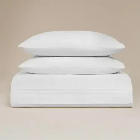 %100 Pamuk 200 TC Nevresim Takımı 240x220 cm Beyaz - Vera Serisi - 6