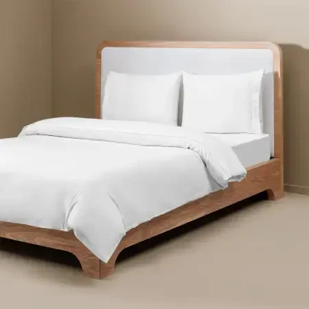 %100 Pamuk 200 TC Nevresim Takımı 260x240 cm Beyaz - Vera Serisi - 9