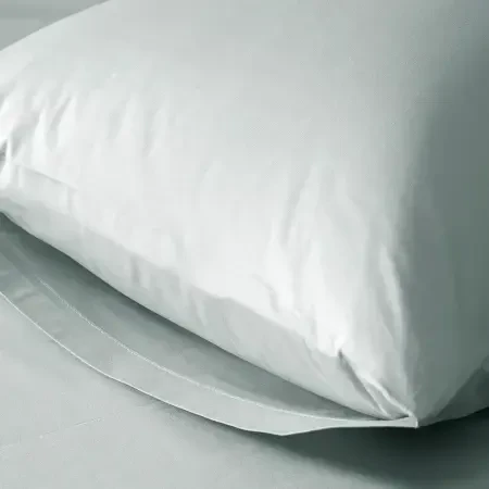 %100 Pamuk Percale Lastikli Çarşaf 120x200 cm Mavi - Pure Serisi - 3