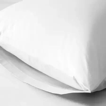 %100 Pamuk Percale Lastikli Çarşaf 200x200 cm Beyaz - Pure Serisi - 3