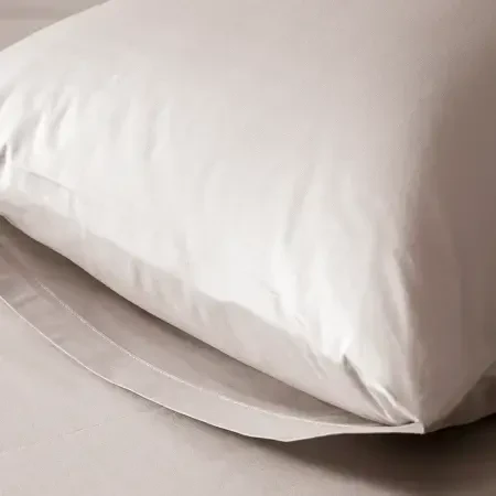 %100 Pamuk Percale Lastikli Çarşaf 200x200 cm Gri - Pure Serisi - 3