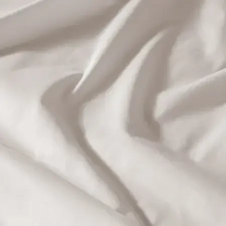 %100 Pamuk Percale Lastikli Çarşaf 200x200 cm Gri - Pure Serisi - 4