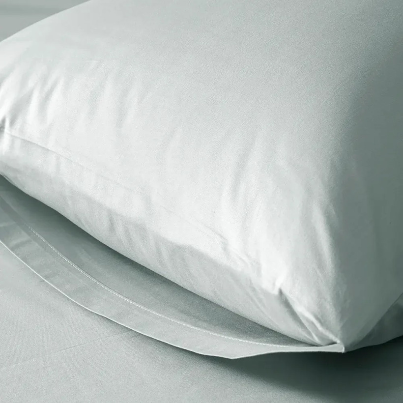%100 Pamuk Percale Lastikli Çarşaf Mavi - Pure Serisi - 