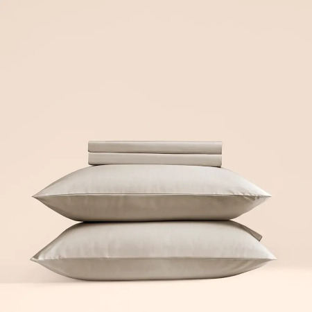 %100 Pamuk Percale Lastikli Çarşaf Taş Rengi - Pure Serisi - 2