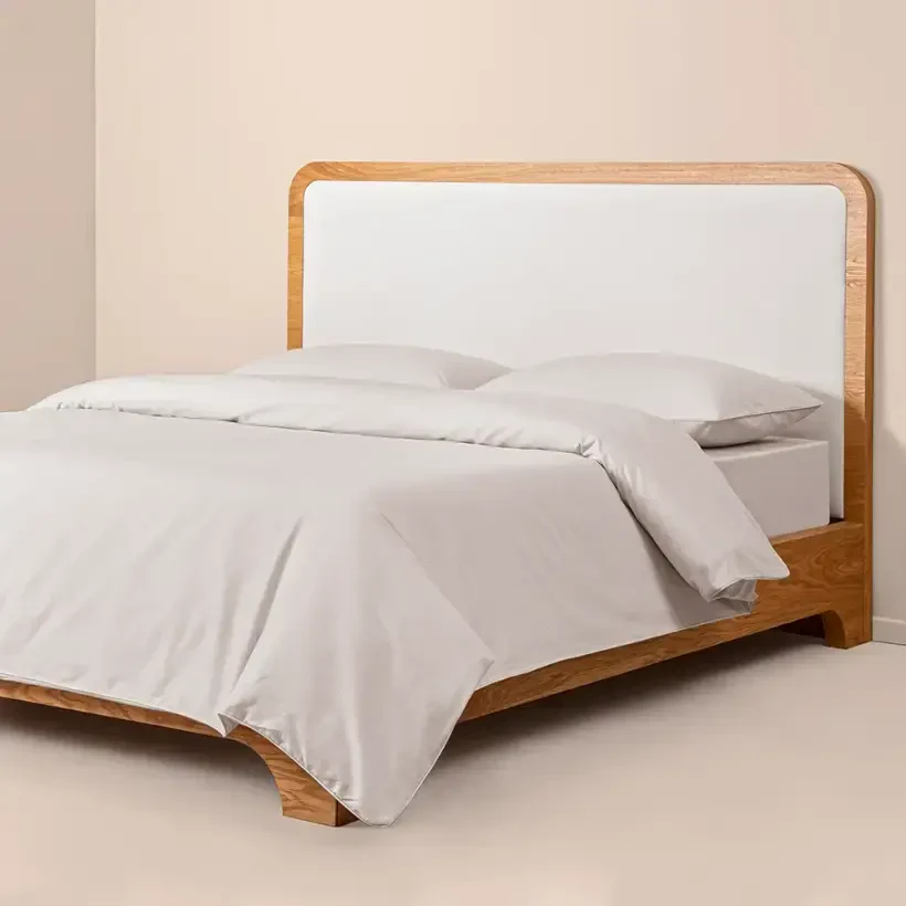 %100 Pamuk Percale Nevresim Seti 200x220 cm Gri - Pure Serisi - Penelope