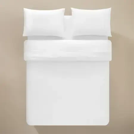 %100 Pamuk Percale Nevresim Seti 240x220 cm Beyaz - Juana Serisi - PENELOPE (1)