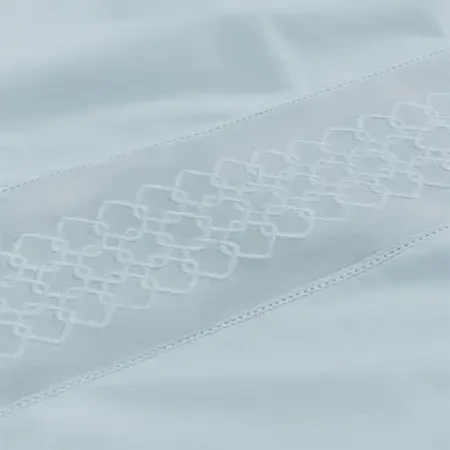 %100 Pamuk Percale Nevresim Seti 240x220 cm Mavi - Juana Serisi - 5