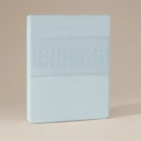 %100 Pamuk Percale Nevresim Seti 240x220 cm Mavi - Juana Serisi - 7