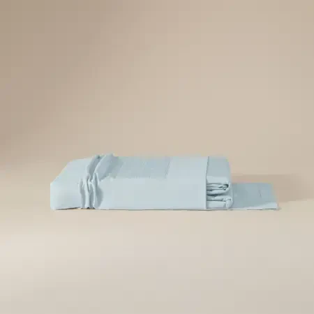%100 Pamuk Percale Nevresim Seti 240x220 cm Mavi - Juana Serisi - 8