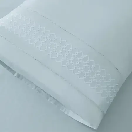 %100 Pamuk Percale Nevresim Seti 240x220 cm Mavi - Juana Serisi - 3