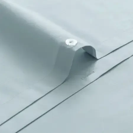 %100 Pamuk Percale Nevresim Seti 260x240 cm Mavi - Juana Serisi - 4