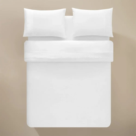 %100 Pamuk Percale Nevresim Seti Beyaz - Juana Serisi - 2