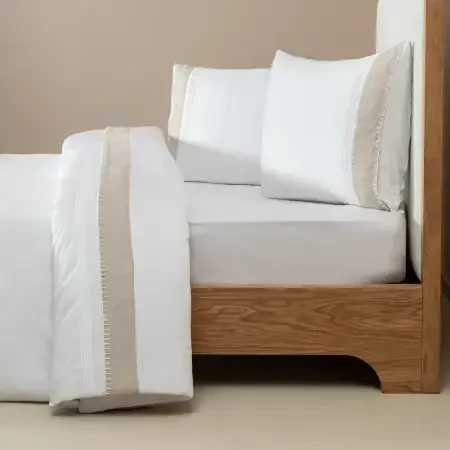 %100 Pamuk Saten Kumaş Nevresim Seti 200x220 cm - Carla Serisi - 1