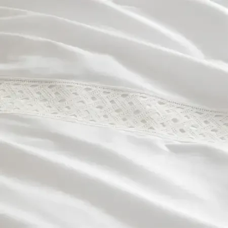 %100 Pamuk Saten Kumaş Nevresim Seti 240x220 cm - Delfina Serisi - 4