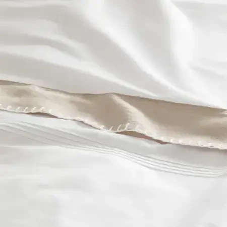 %100 Pamuk Saten Kumaş Nevresim Seti 260x240 cm - Carla Serisi - 4