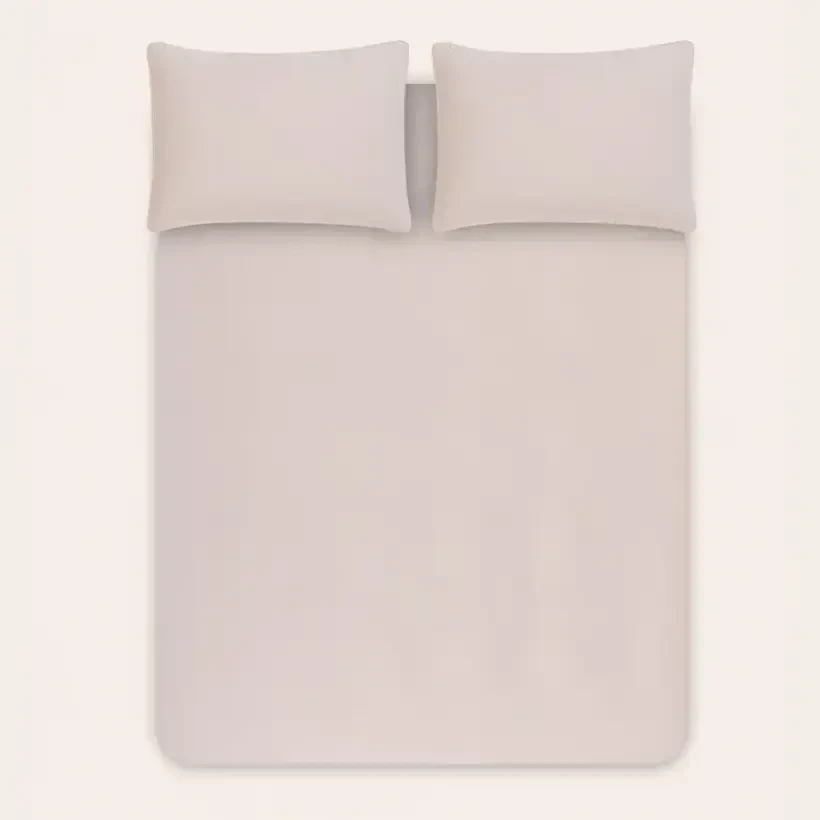 %100 Pamuk Saten Lastikli Çarşaf Seti 200x200 cm Gri - Lia Serisi - Penelope