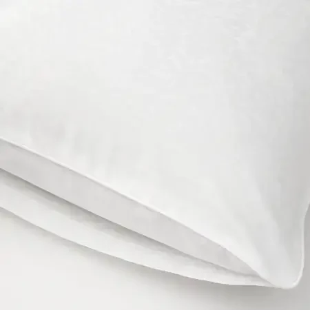 %100 Pamuk Saten Nevresim Seti 200x220 cm Beyaz - Plume Serisi - 3