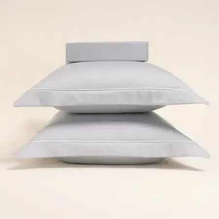 %100 Pamuk Saten Nevresim Seti 240x220 cm Mavi - Lia Serisi - 8