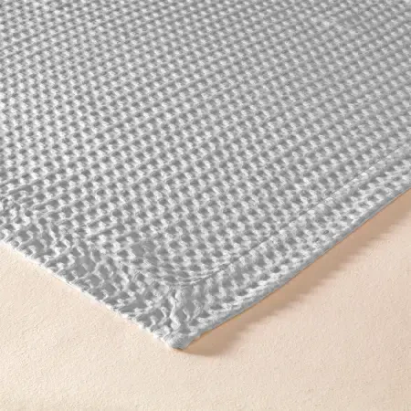 %100 Pamuk Tek Kişilik Pike 160x220 cm Gri - Lia Serisi - 3