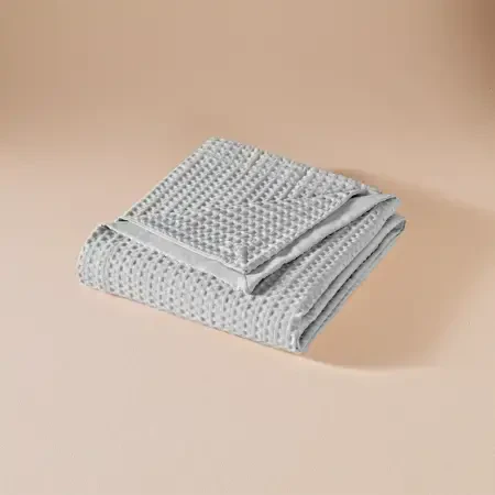 %100 Pamuk Tek Kişilik Pike 160x220 cm Gri - Lia Serisi - 5