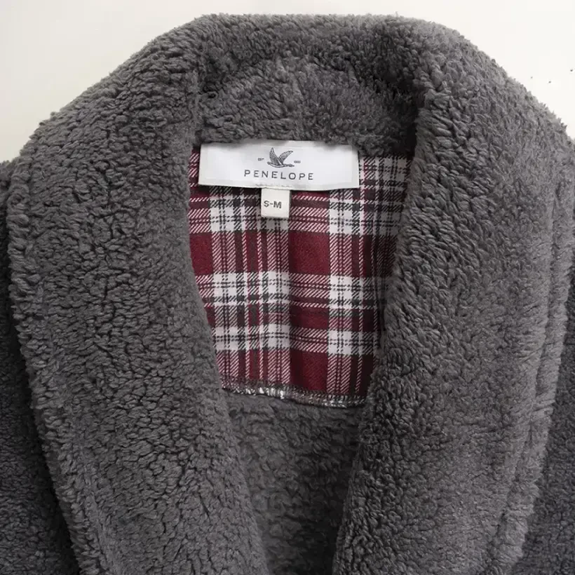 Peluş Sabahlık S-M Antrasit - 