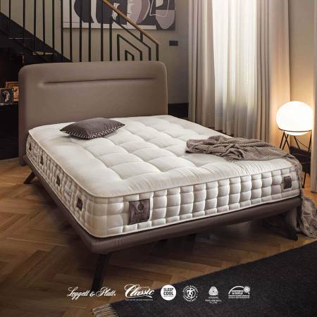 Saf İngiliz Yünü Isı Dengeleyici Doğal Lateks El Yapımı Çift Kişilik Yatak 160x200 cm - Berkeley - 14