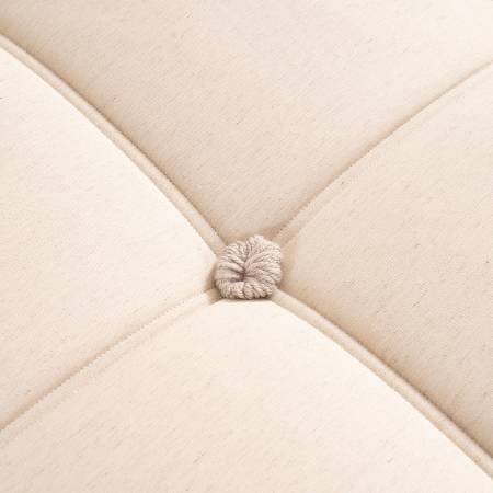 Saf İngiliz Yünü ve Organik Pamuk Isı Dengeleyici El Yapımı Tek Kişilik Yatak 100x200 cm - Burlington - 12