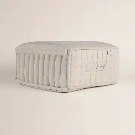 Saf İngiliz Yünü ve Organik Pamuk Isı Dengeleyici El Yapımı Tek Kişilik Yatak 100x200 cm - Burlington - 6