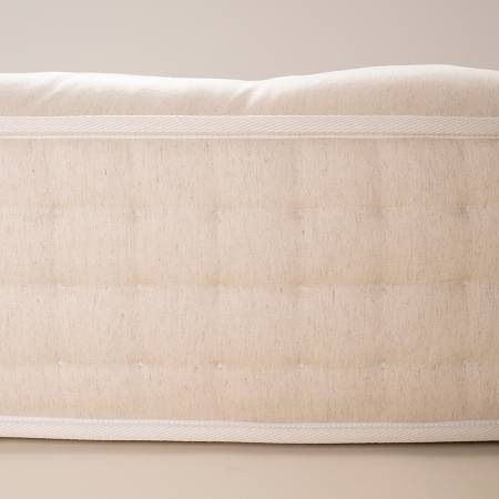 Saf İngiliz Yünü ve Organik Pamuk Isı Dengeleyici El Yapımı Tek Kişilik Yatak 120x200 cm - Burlington - 13