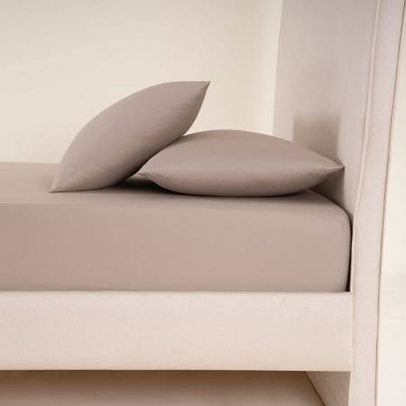 Laura Percale Easy Care Lastikli Çarşaf Seti Açık Gri 120X200+35 - 1