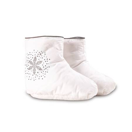 %100 Kaz Tüyü Dolgu Ev ve Uyku Botu Gri M - Patico Serisi - 1