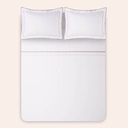 %100 Pamuk Saten Nevresim Seti 240x260 cm Taş - Piyano Serisi - 4