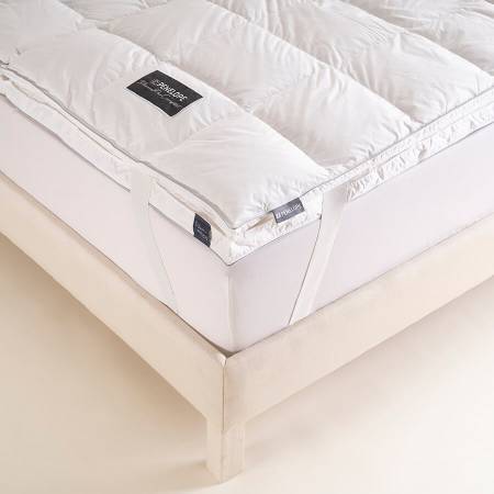 %100 Kaz Tüyü Dolgulu Fermuarlı 2'ye Ayrılabilen Topper 200x200 cm - Piume Pro Comfort - Penelope