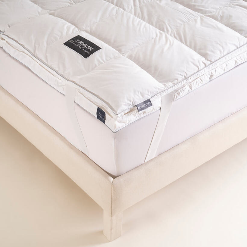 %100 Kaz Tüyü Dolgulu Fermuarlı 2'ye Ayrılabilen Topper - Piume Pro Comfort - 