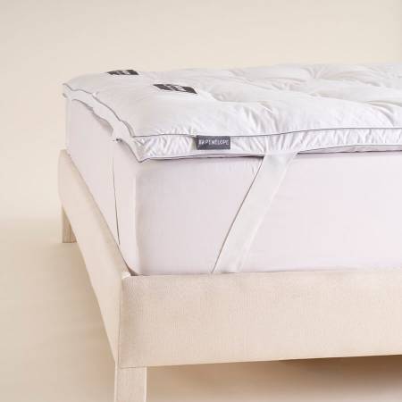 Tüy Geçirmez 2'ye Ayrılabilen %100 Kaz Tüyü Topper 180x200 cm - Piume Punto Comfort - 2