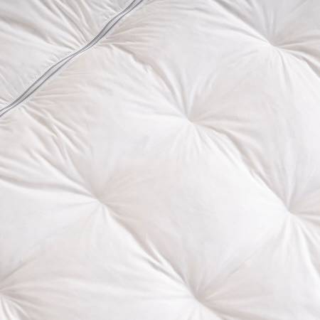 Tüy Geçirmez 2'ye Ayrılabilen %100 Kaz Tüyü Topper 200x200 cm - Piume Punto Comfort - 4