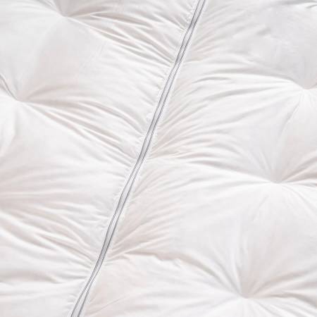 Tüy Geçirmez 2'ye Ayrılabilen %100 Kaz Tüyü Topper 200x200 cm - Piume Punto Comfort - 5