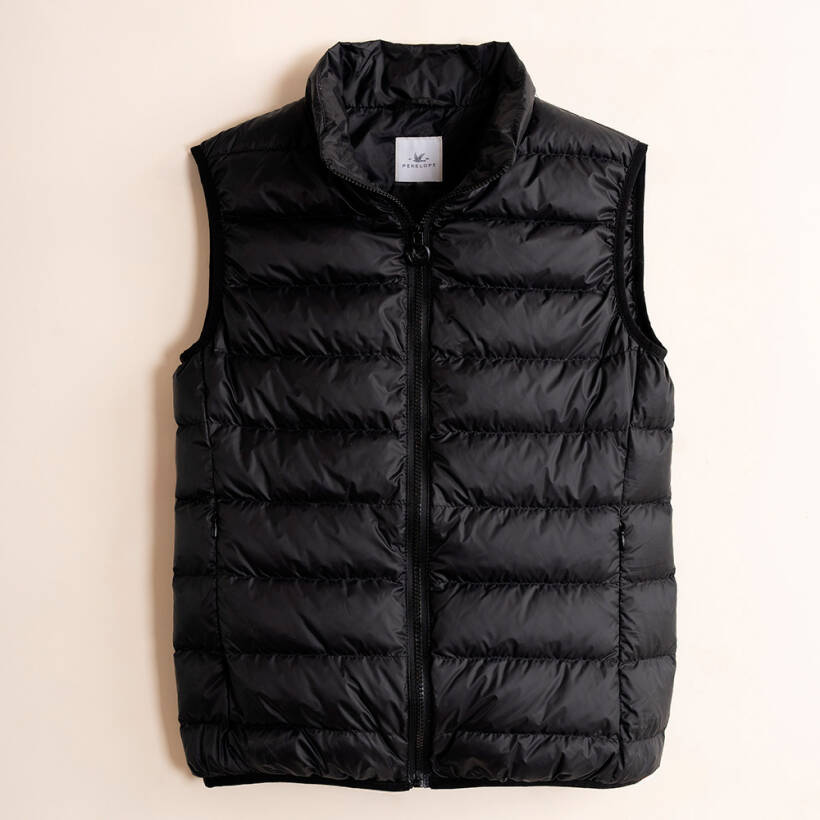 %100 Kaz Tüyü Yelek Siyah S - Rita Koleksiyonu - Penelope