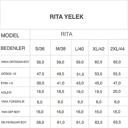 %100 Kaz Tüyü Yelek Bej - Rita Koleksiyonu - 10