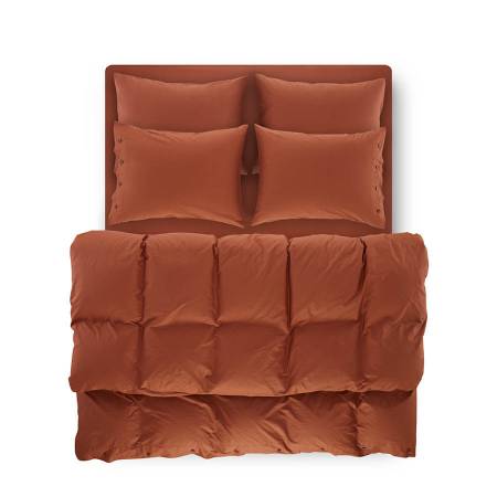 Serena Percale Easy Care Nevresim Seti Kiremit 220x240 - Penelope