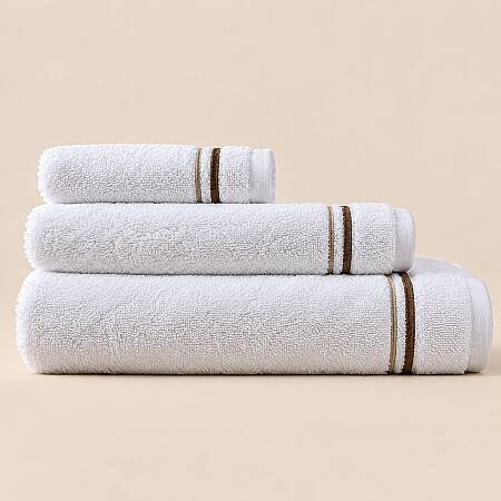%100 Pamuk Bej Havlu - Signature Line 