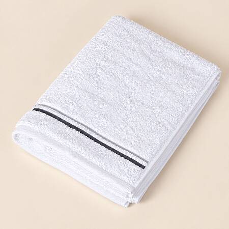 %100 Pamuk Gri Havlu - Signature Line - 2